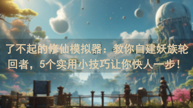 了不起的修仙模拟器：教你自建妖族轮回者，5个实用小技巧让你快人一步！
