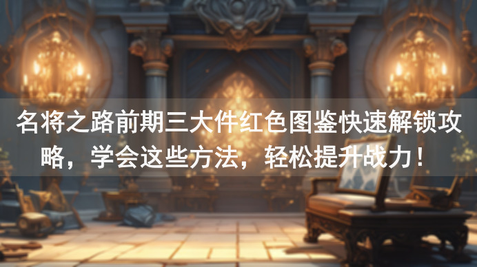 名将之路前期三大件红色图鉴快速解锁攻略，学会这些方法，轻松提升战力！